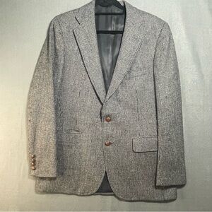 Chaps by Ralph Lauren 100% Wool Blazer Gray Houndstooth Men’s Sport Coat